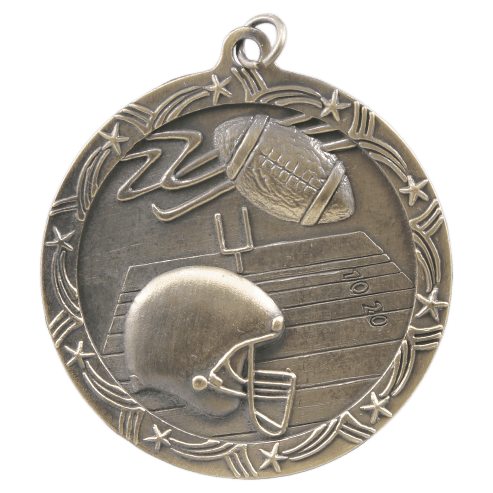 Antique Football Shooting Star Medals