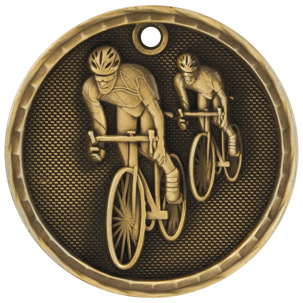 Antique 3D Bicycling Medals