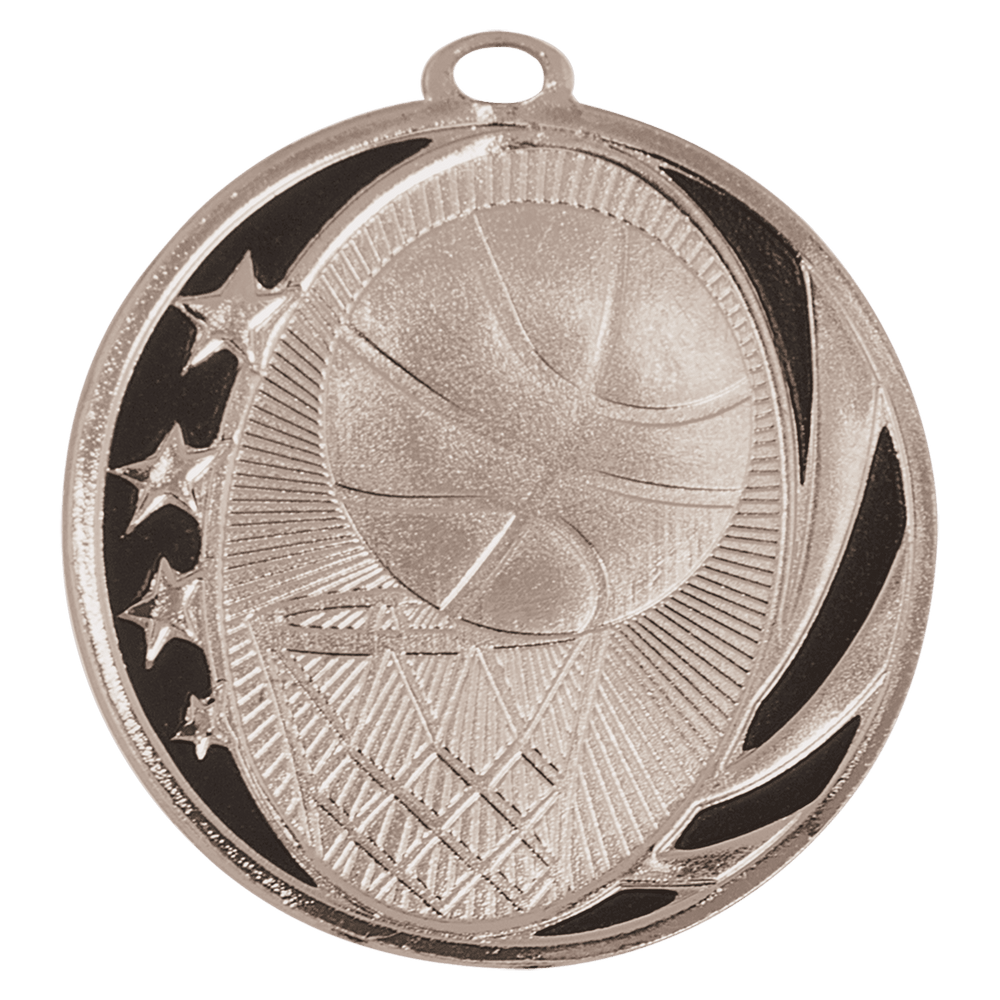 Basketball Laserable MidNite Star Medals