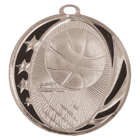 Basketball Laserable MidNite Star Medals