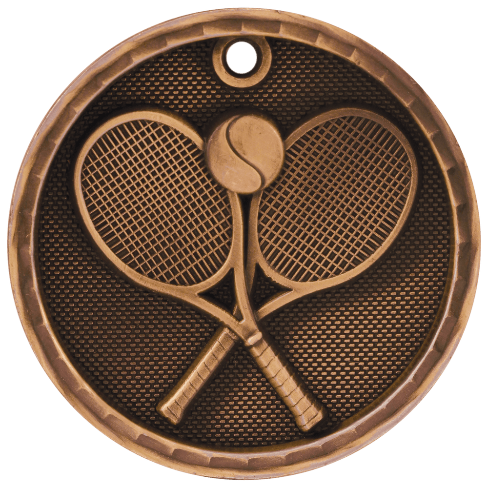 Antique 3D Tennis Medals