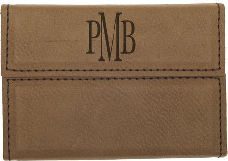Leatherette Hard Business Card Holders