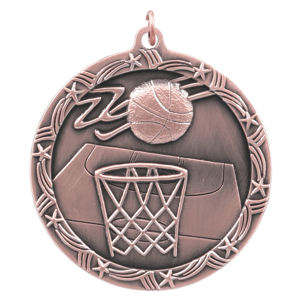 Antique Basketball Shooting Star Medals