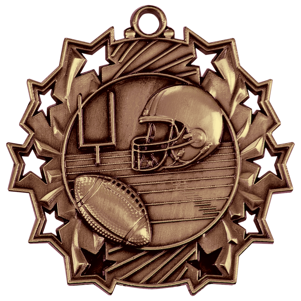 Antique Football Ten Star Medals