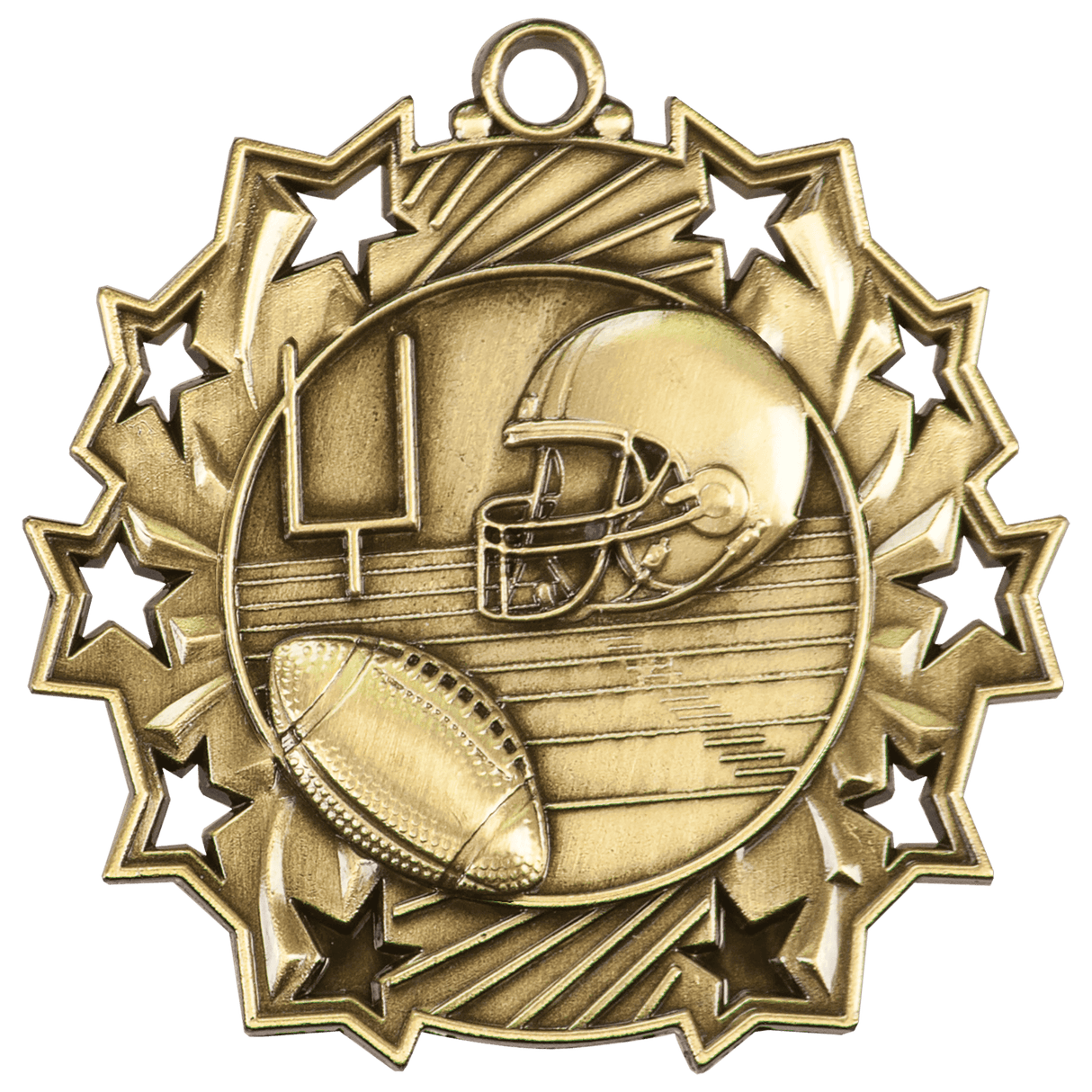 Antique Football Ten Star Medals