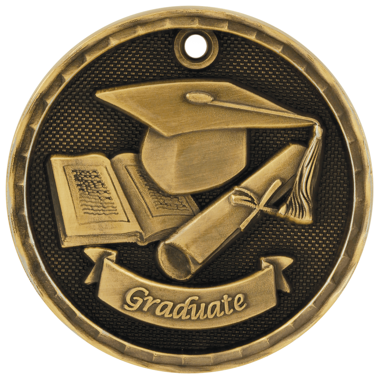 Antique 3D Graduate Medals