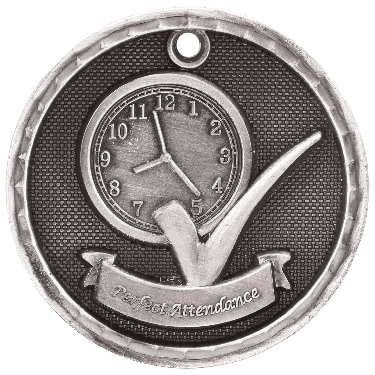 Antique 3D Perfect Attendance Medals