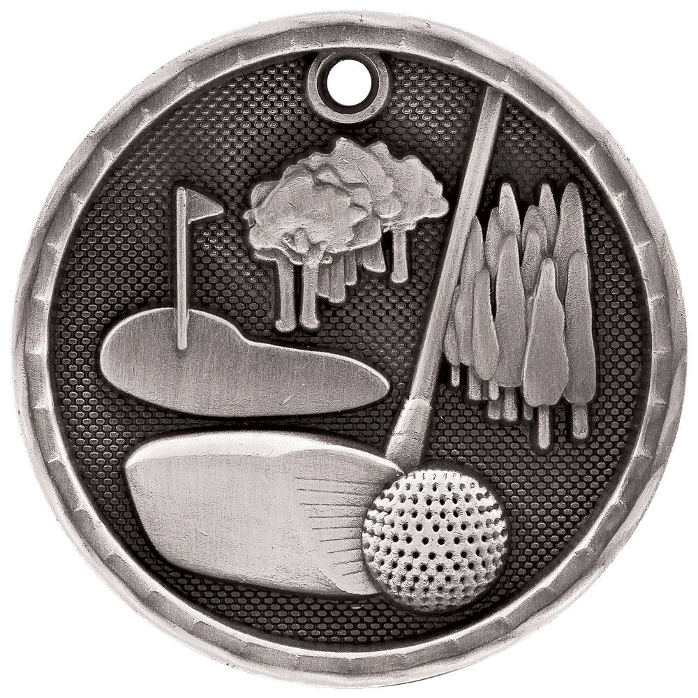 Antique 3D Golf Medals
