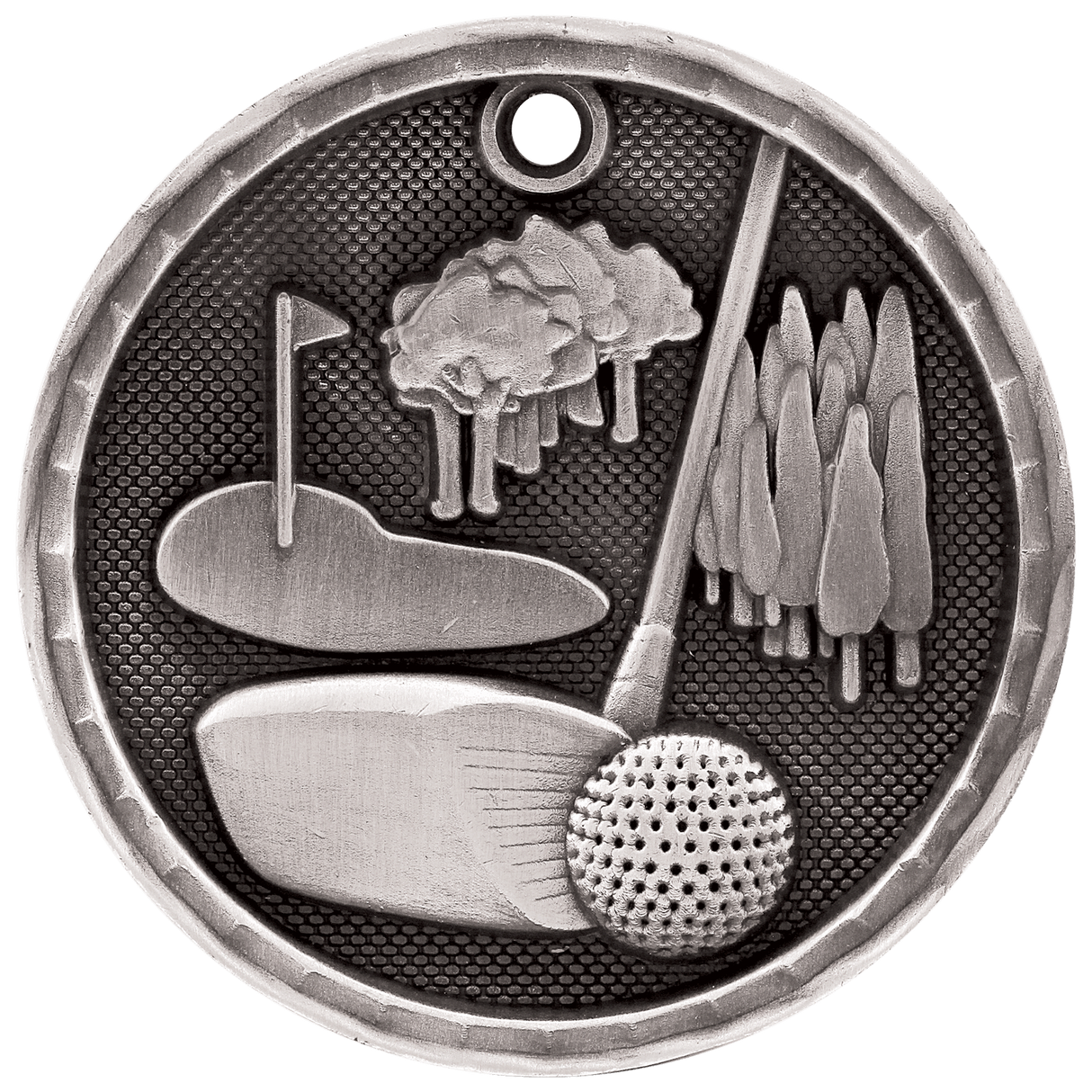 Antique 3D Golf Medals