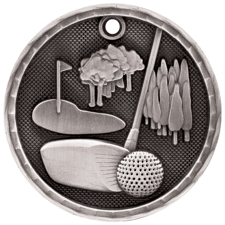 Antique 3D Golf Medals