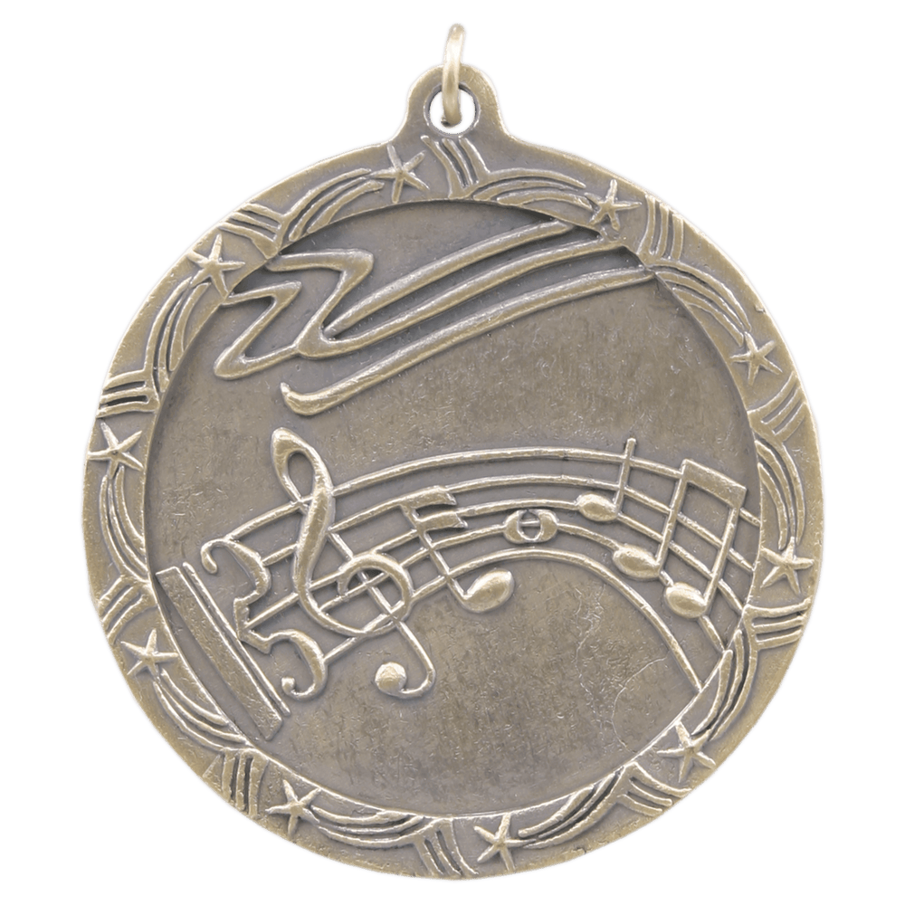Antique Music Shooting Star Medals