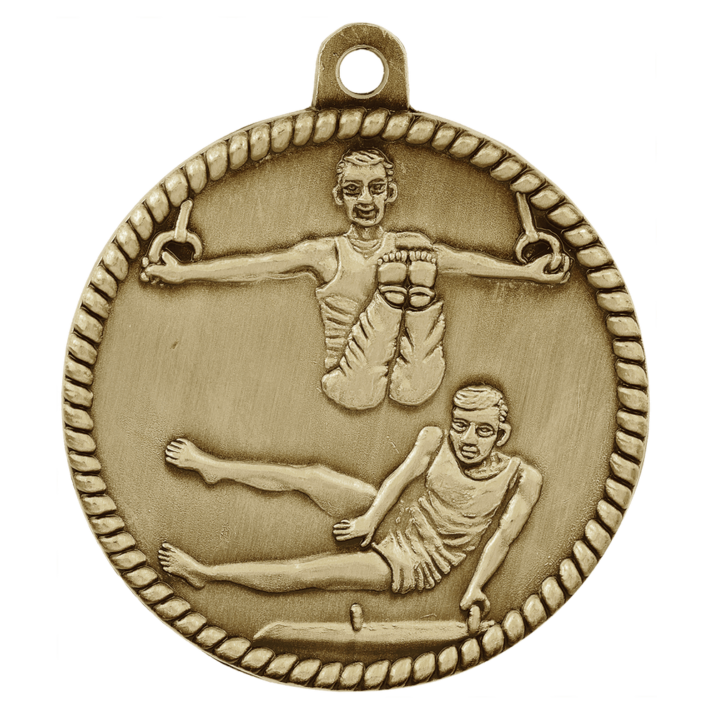 Antique Gymnastics High Relief Medals