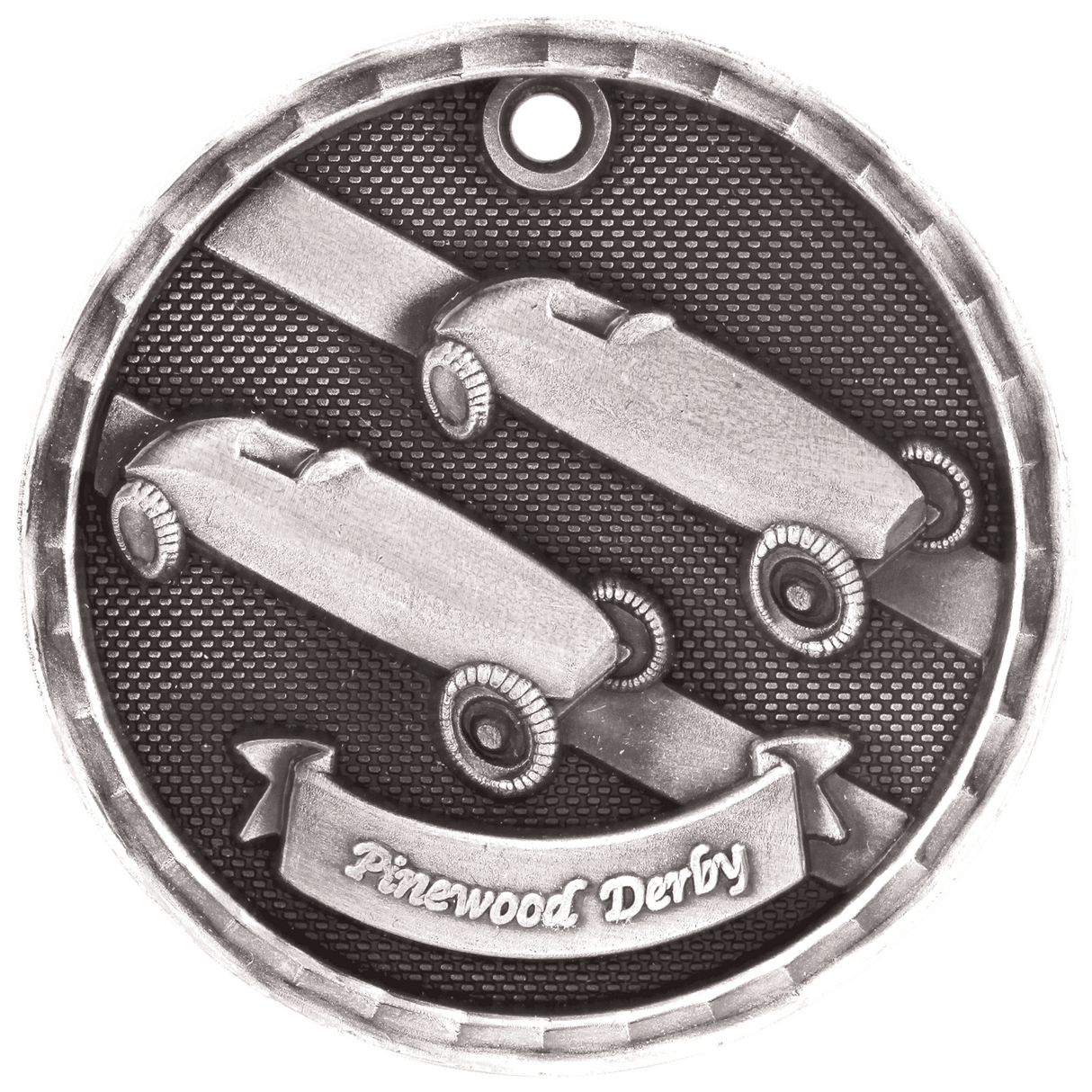 Antique 3D Pinewood Derby Medal