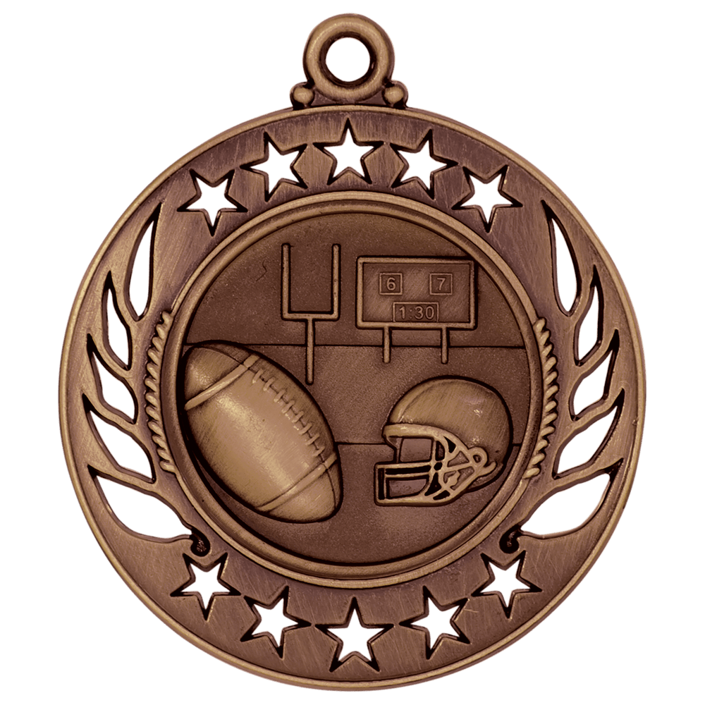 Antique Football Galaxy Medals