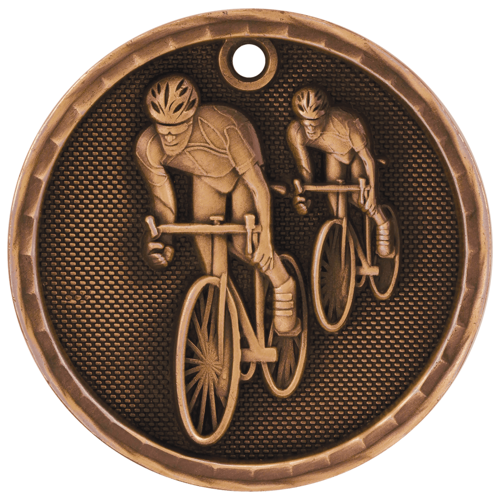 Antique 3D Bicycling Medals