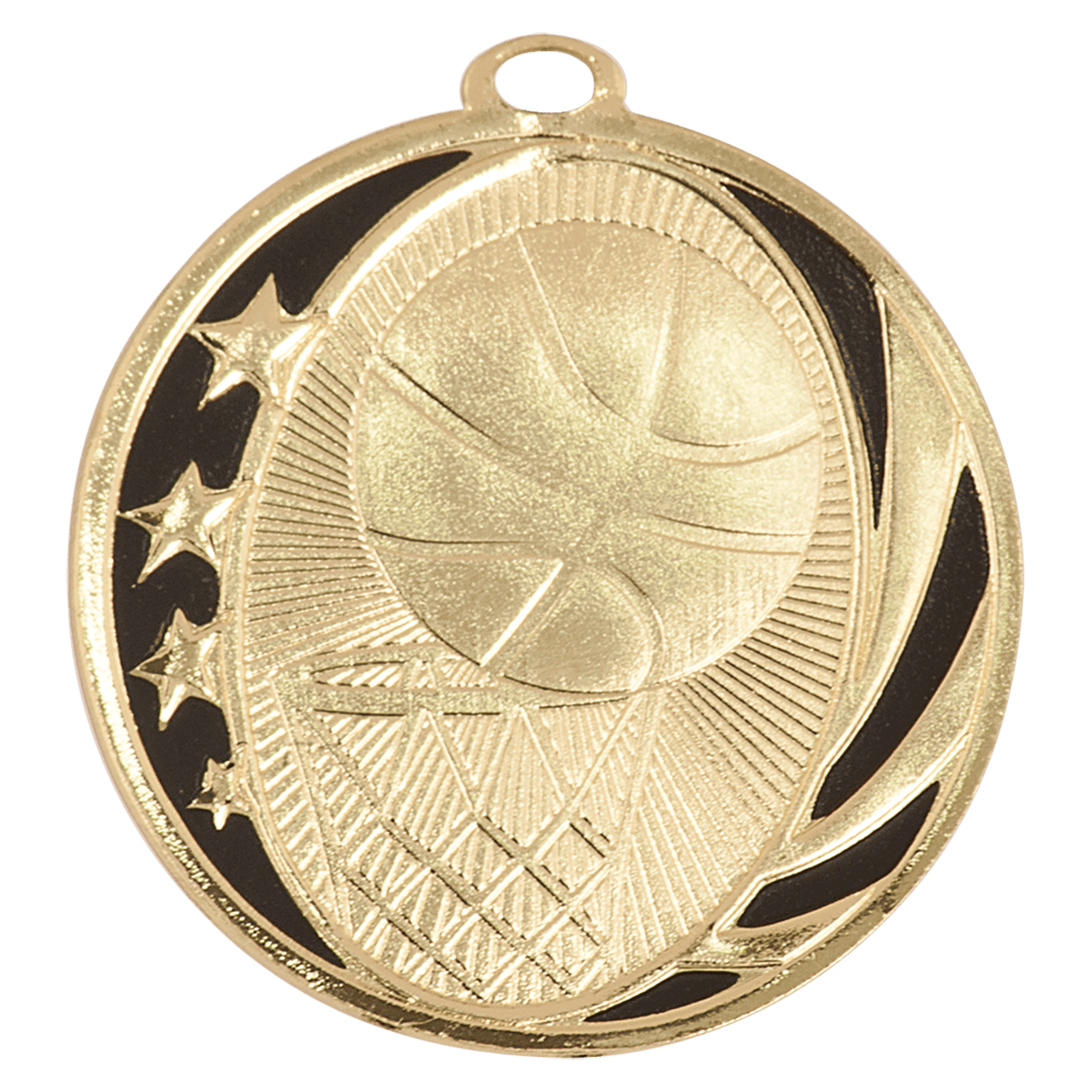 Basketball Laserable MidNite Star Medals