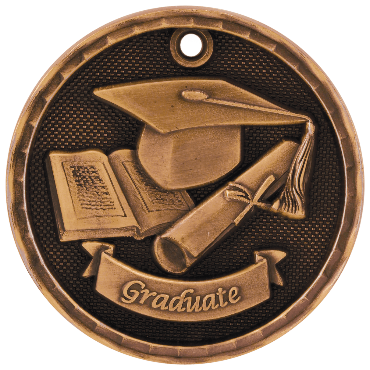Antique 3D Graduate Medals