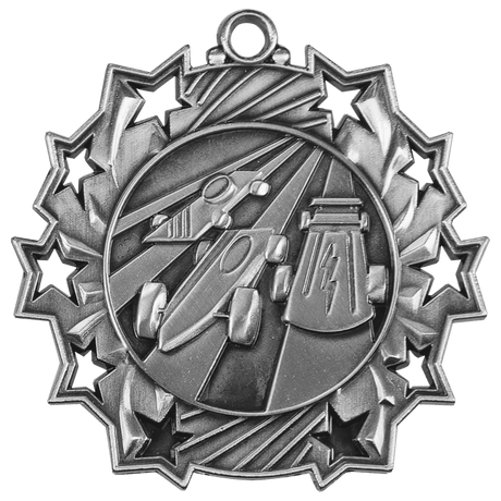 Antique Pinewood Derby Ten Star Medals