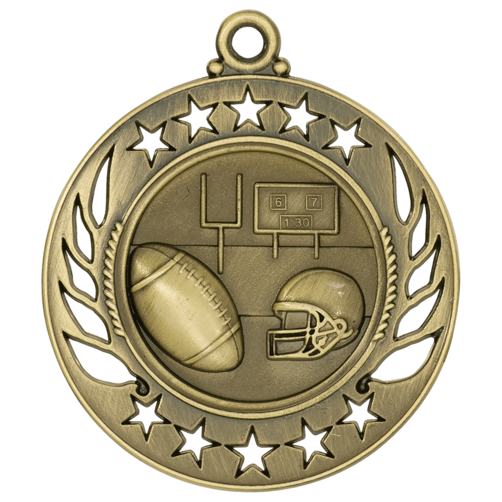 Antique Football Galaxy Medals
