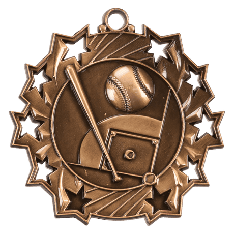 Antique Softball Ten Star Medals