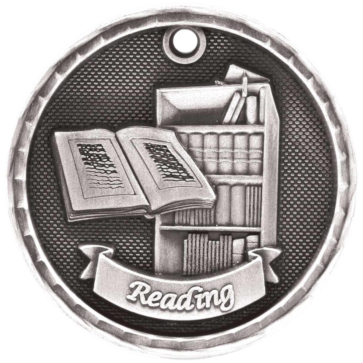 Antique 3D Reading Medal