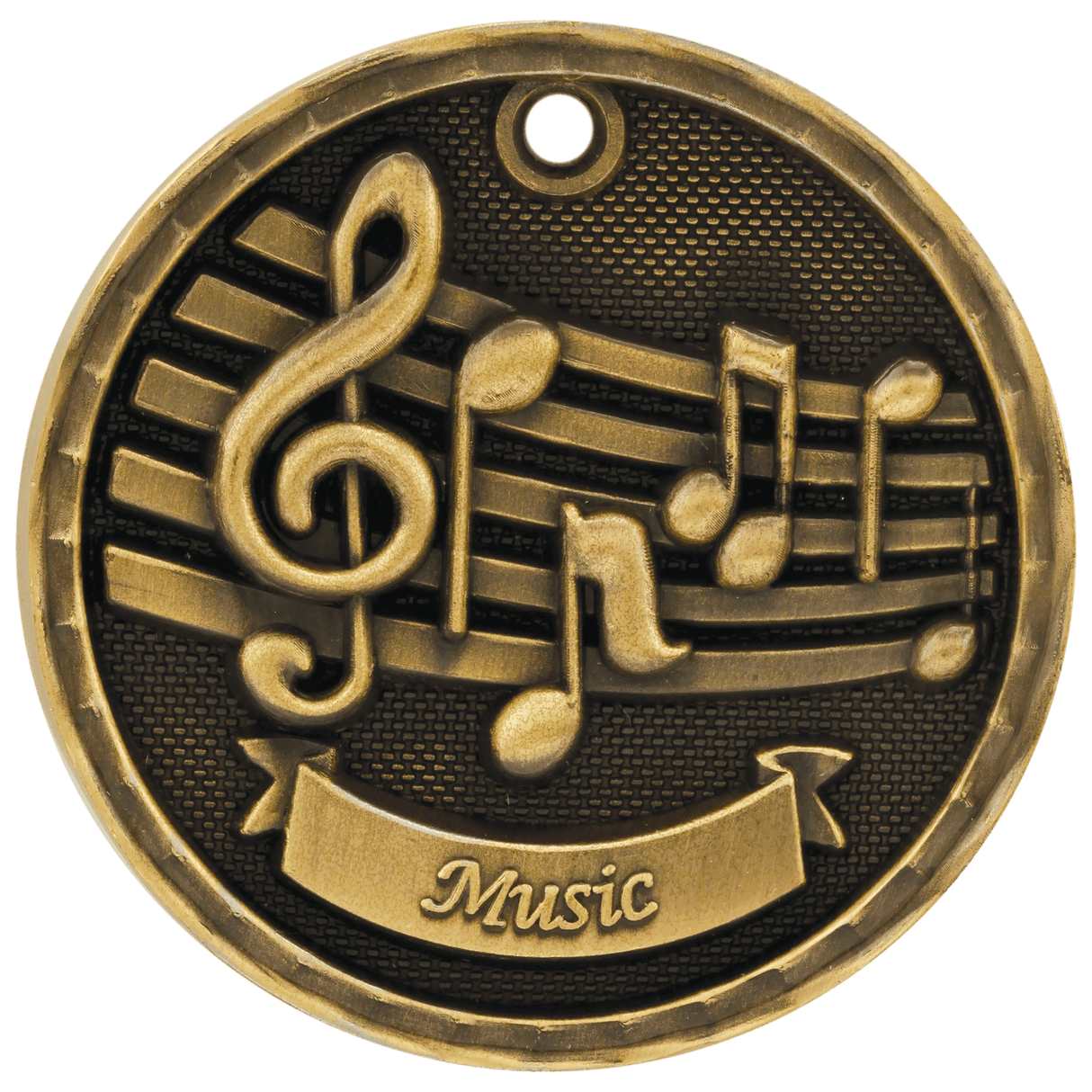 Antique 3D Music Medals
