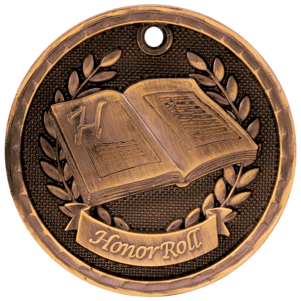 Antique 3D Honor Roll Medals