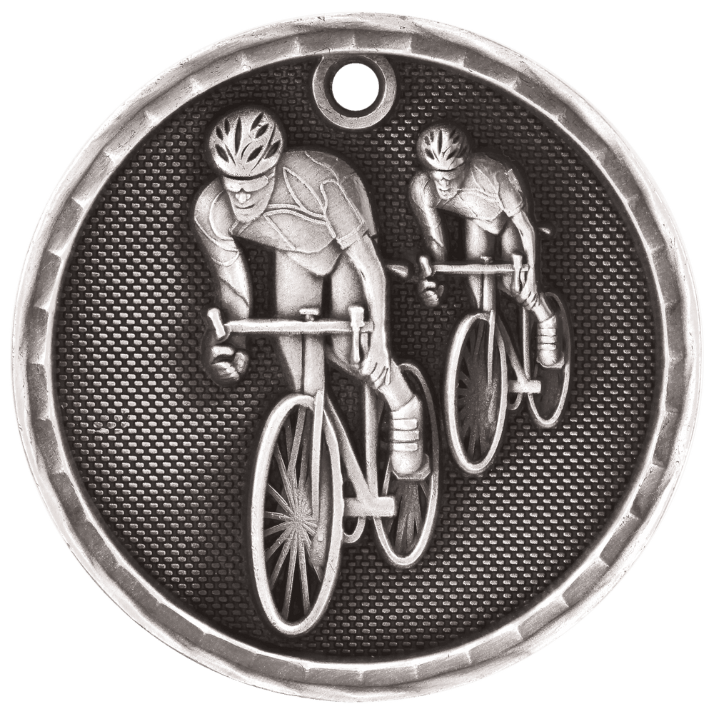 Antique 3D Bicycling Medals