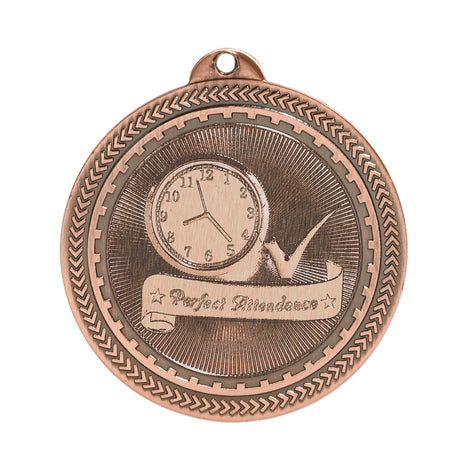 Perfect Attendance Laserable Medals