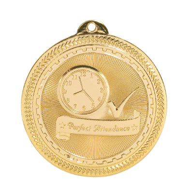 Perfect Attendance Laserable Medals