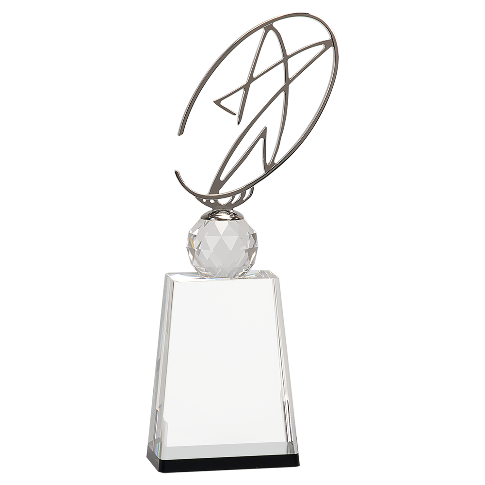 Crystal Awards with Silver Oval Star