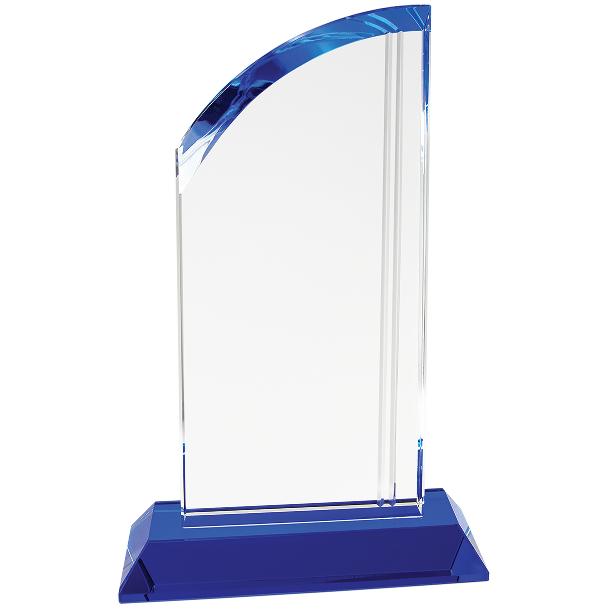 Crystal Arch on Blue Pedestal Awards