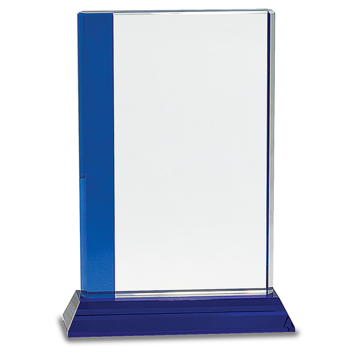 Blue Edge Crystal on Blue Pedestal Awards
