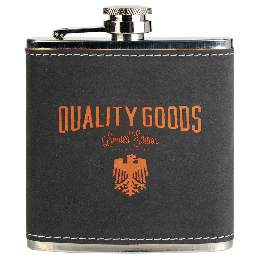 6 oz. Individual Leatherette Flasks