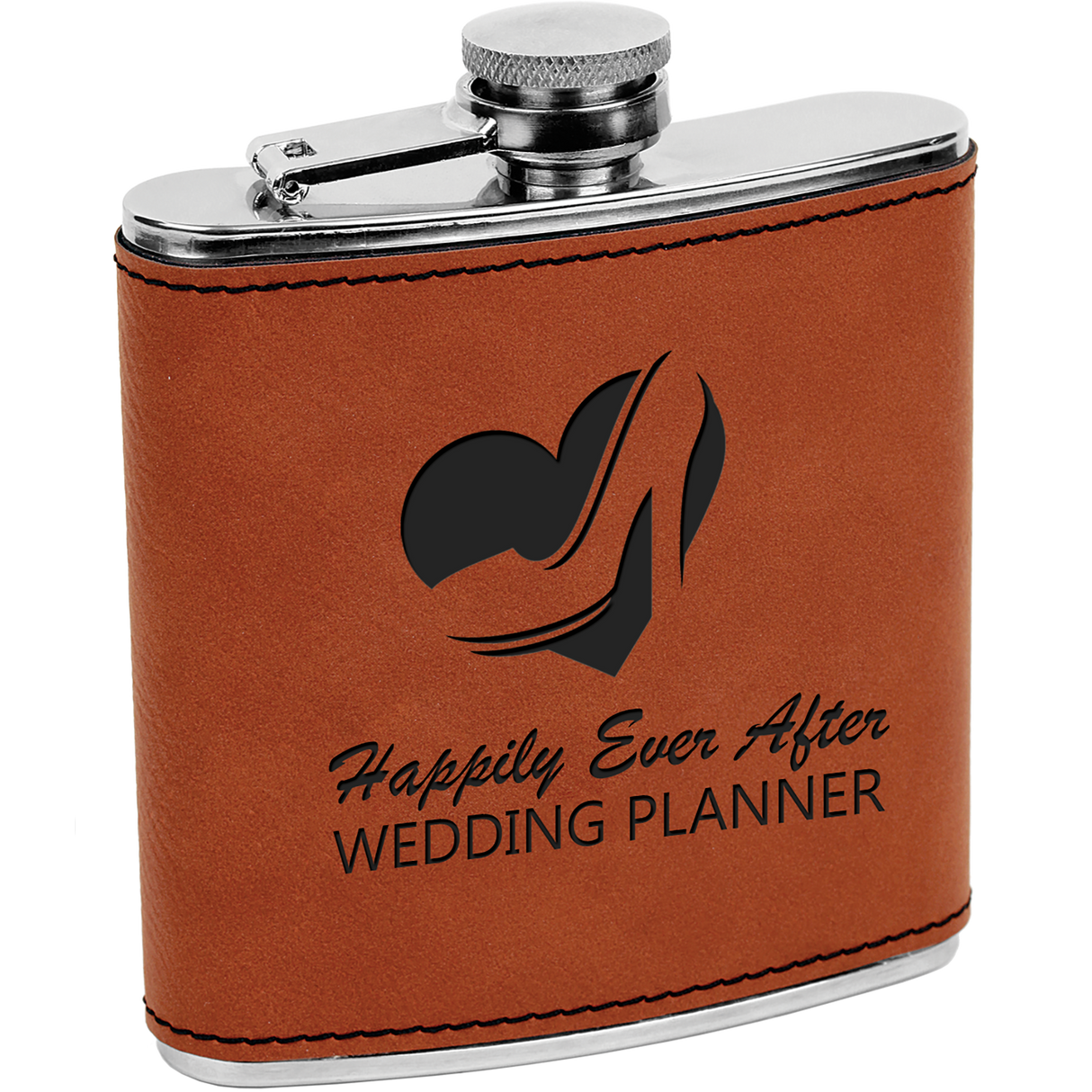6 oz. Individual Leatherette Flasks