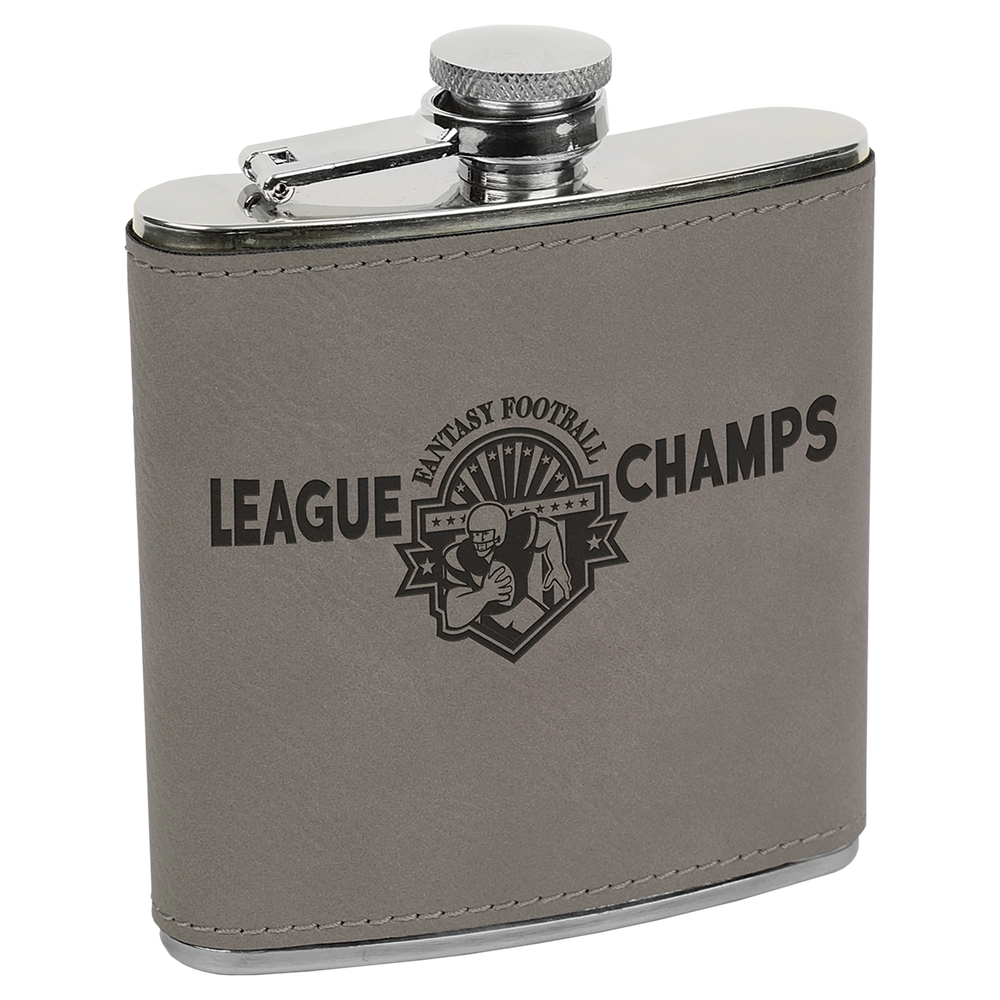 6 oz. Individual Leatherette Flasks