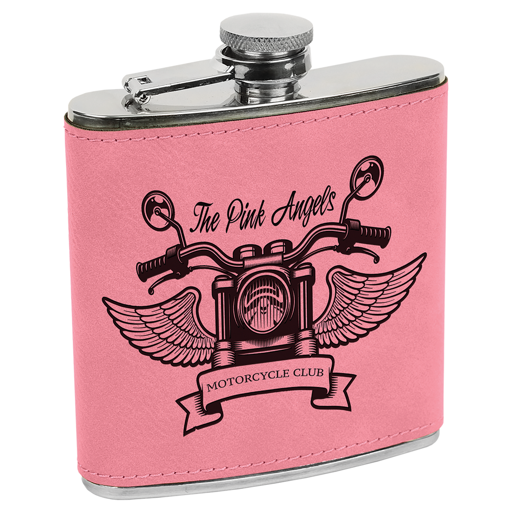 6 oz. Individual Leatherette Flasks