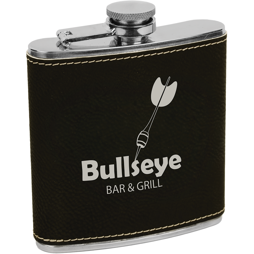 6 oz. Individual Leatherette Flasks