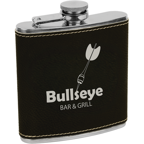 6 oz. Individual Leatherette Flasks