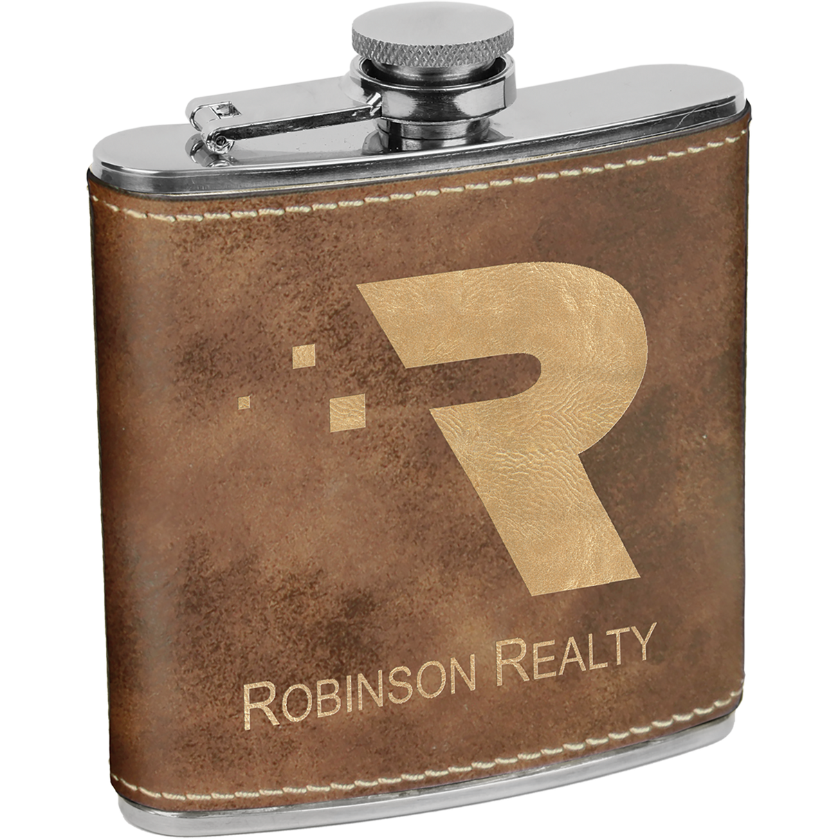 6 oz. Individual Leatherette Flasks