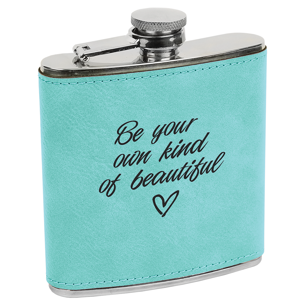 6 oz. Individual Leatherette Flasks