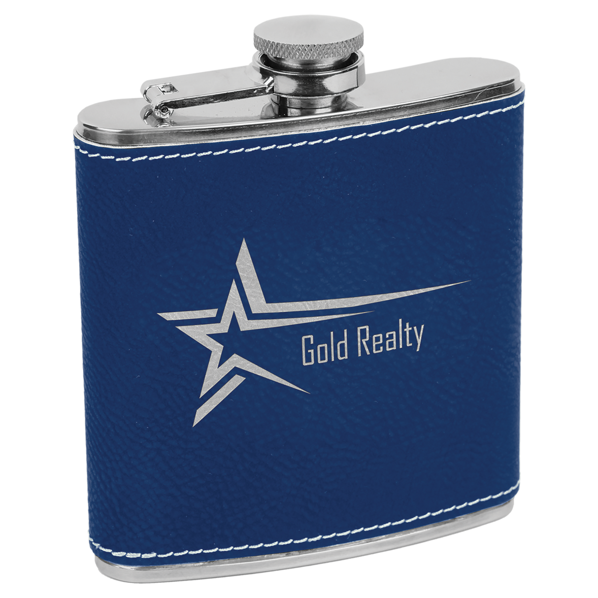 6 oz. Individual Leatherette Flasks