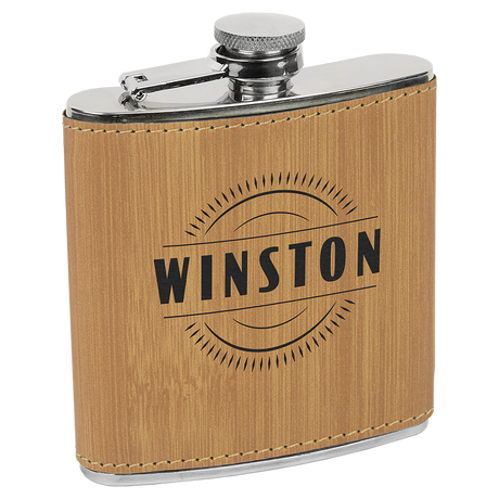 6 oz. Individual Leatherette Flasks