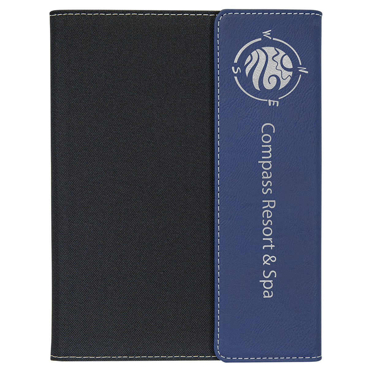 Leatherette Canvas Portfolio with Notepad