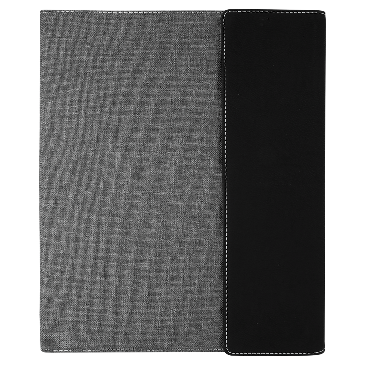 Leatherette Canvas Portfolio with Notepad