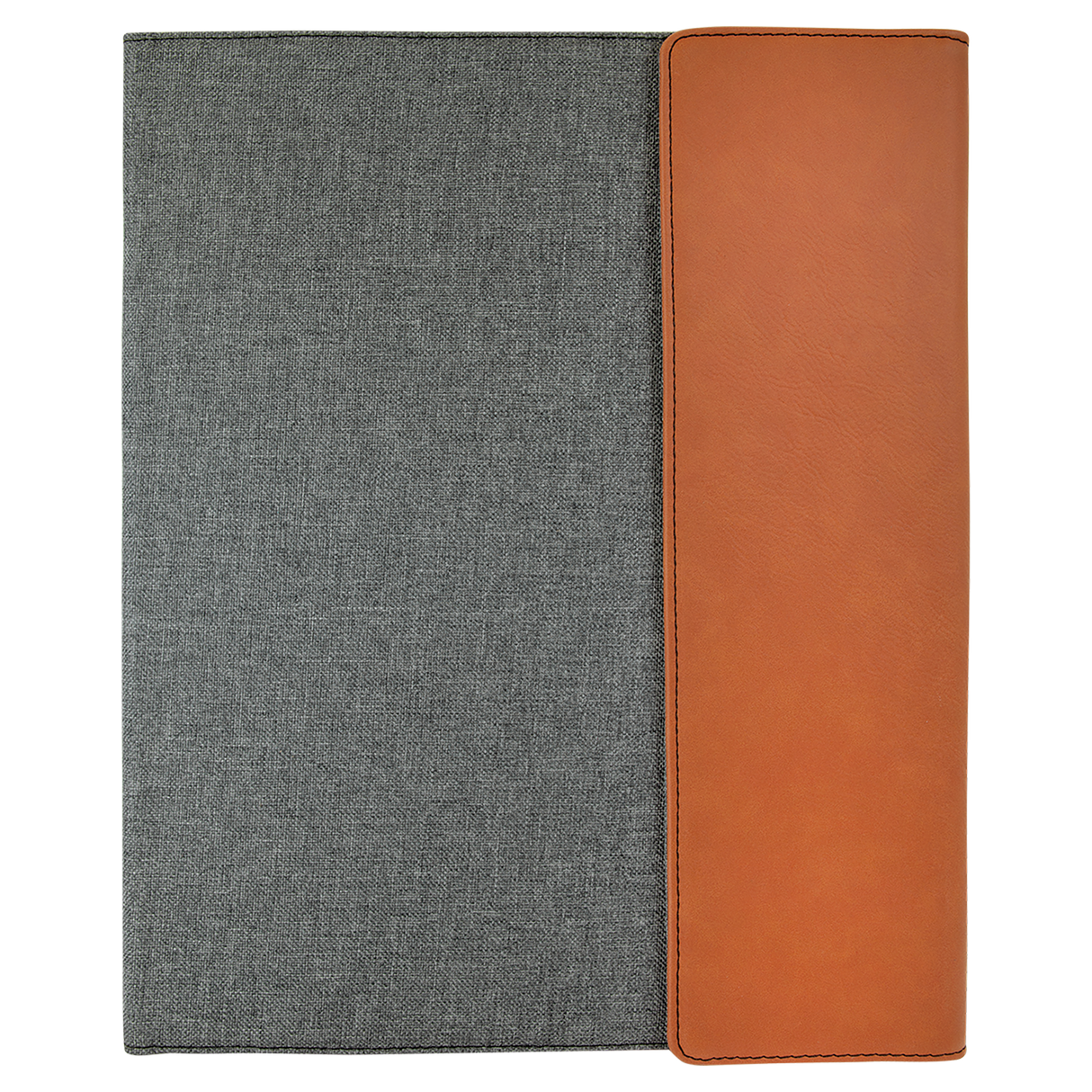 Leatherette Canvas Portfolio with Notepad