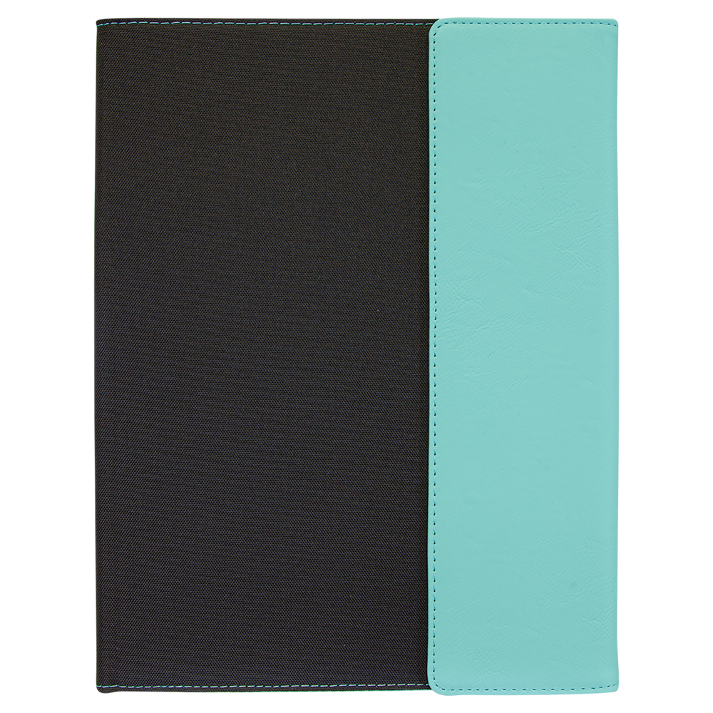 Leatherette Canvas Portfolio with Notepad