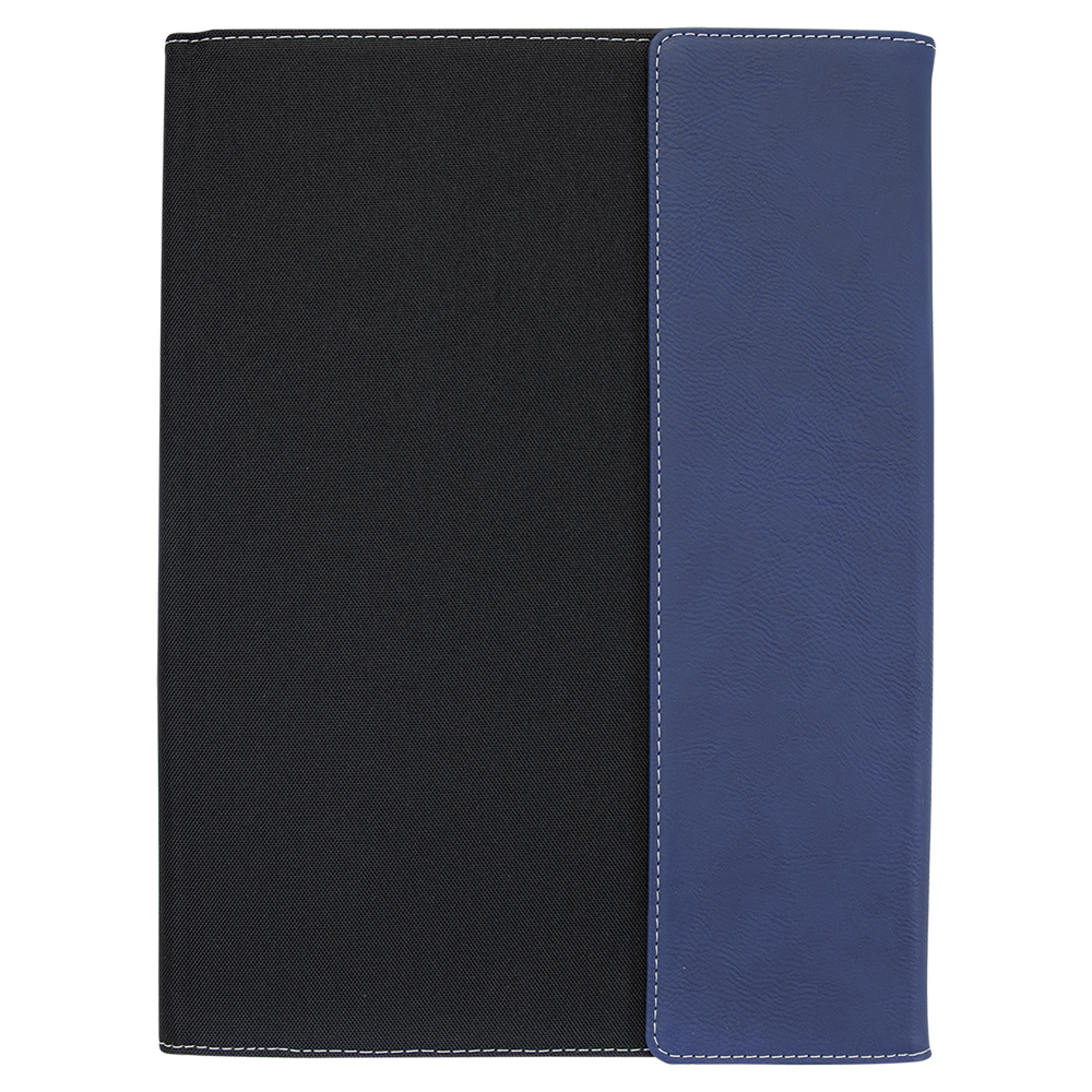 Leatherette Canvas Portfolio with Notepad