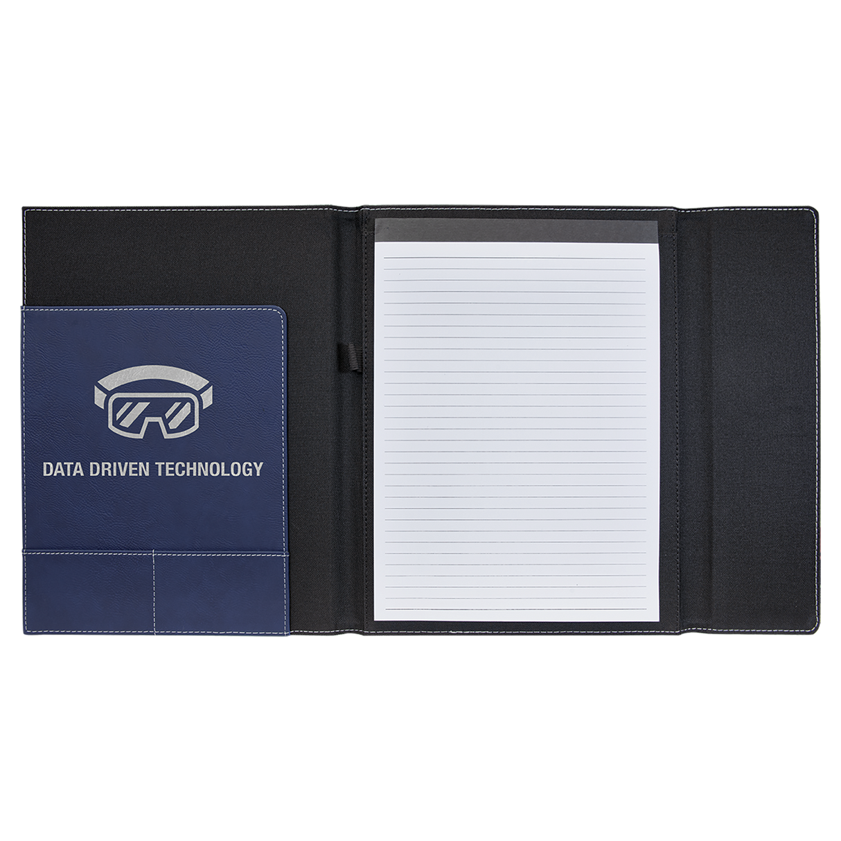 Leatherette Canvas Portfolio with Notepad