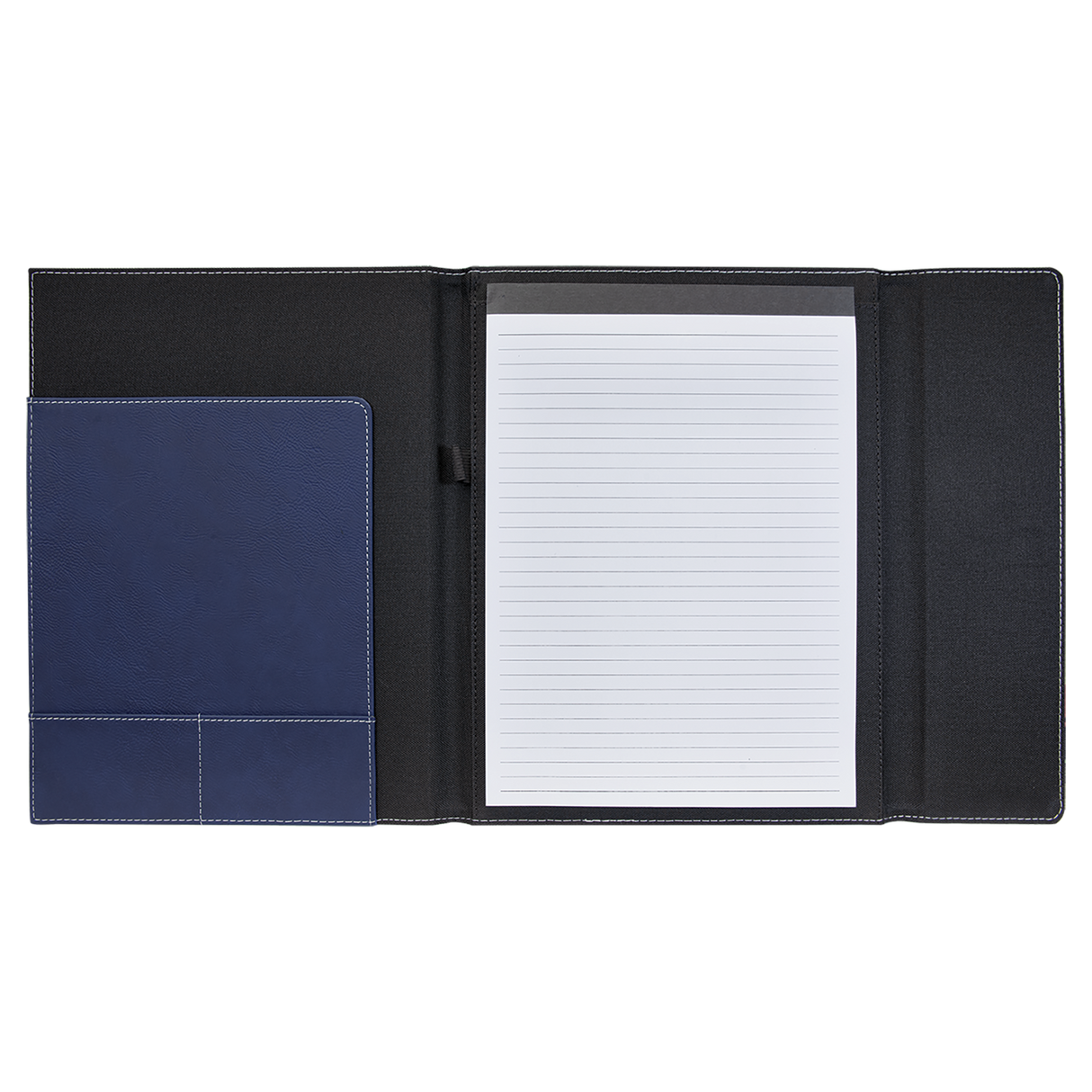 Leatherette Canvas Portfolio with Notepad